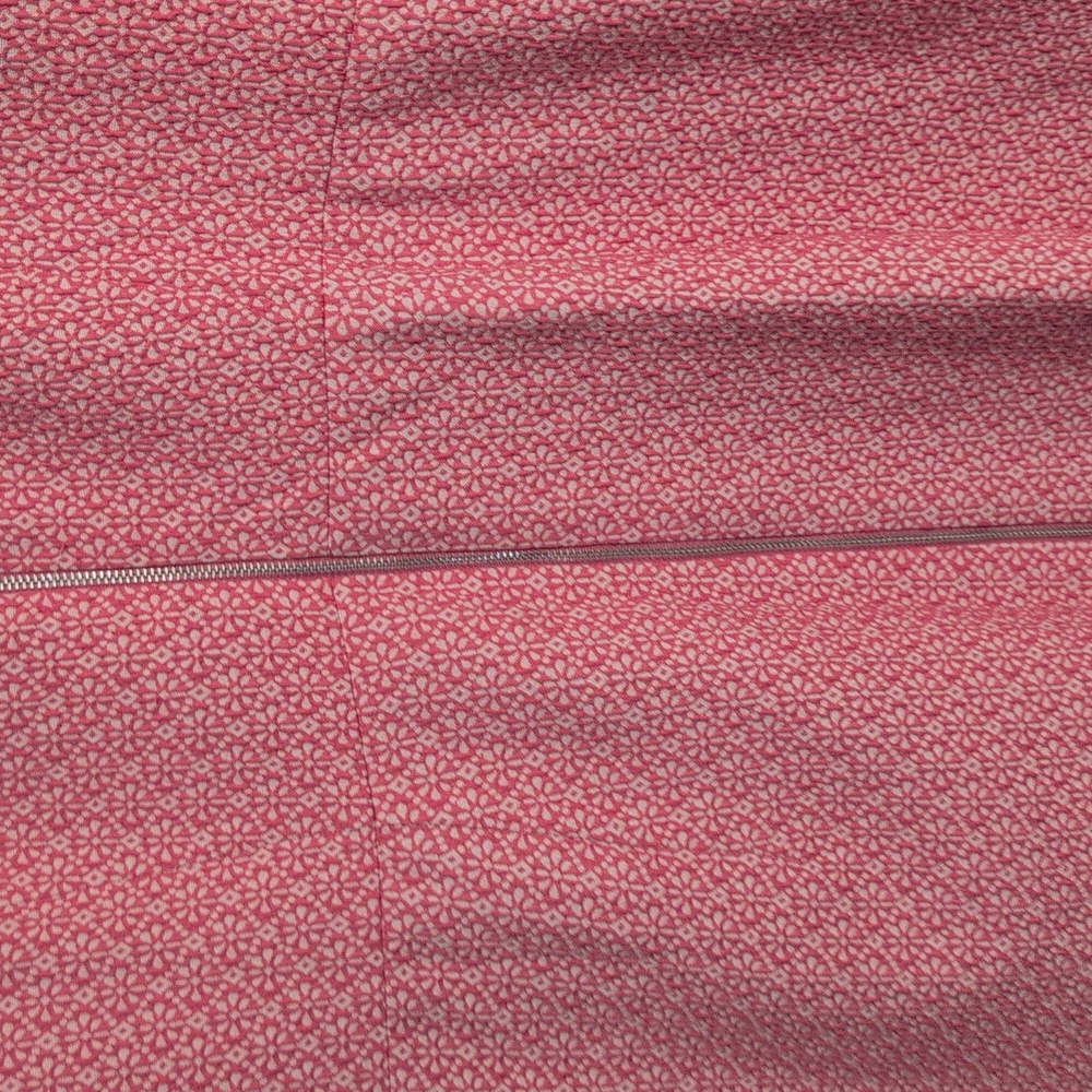 Ann Taylor Hibiscus Coral Jacquard Sheath Dress Size 10 - Picture 10 of 14